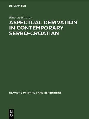 cover image of Aspectual derivation in contemporary Serbo-Croatian